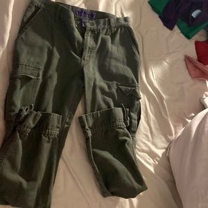 Green joggers